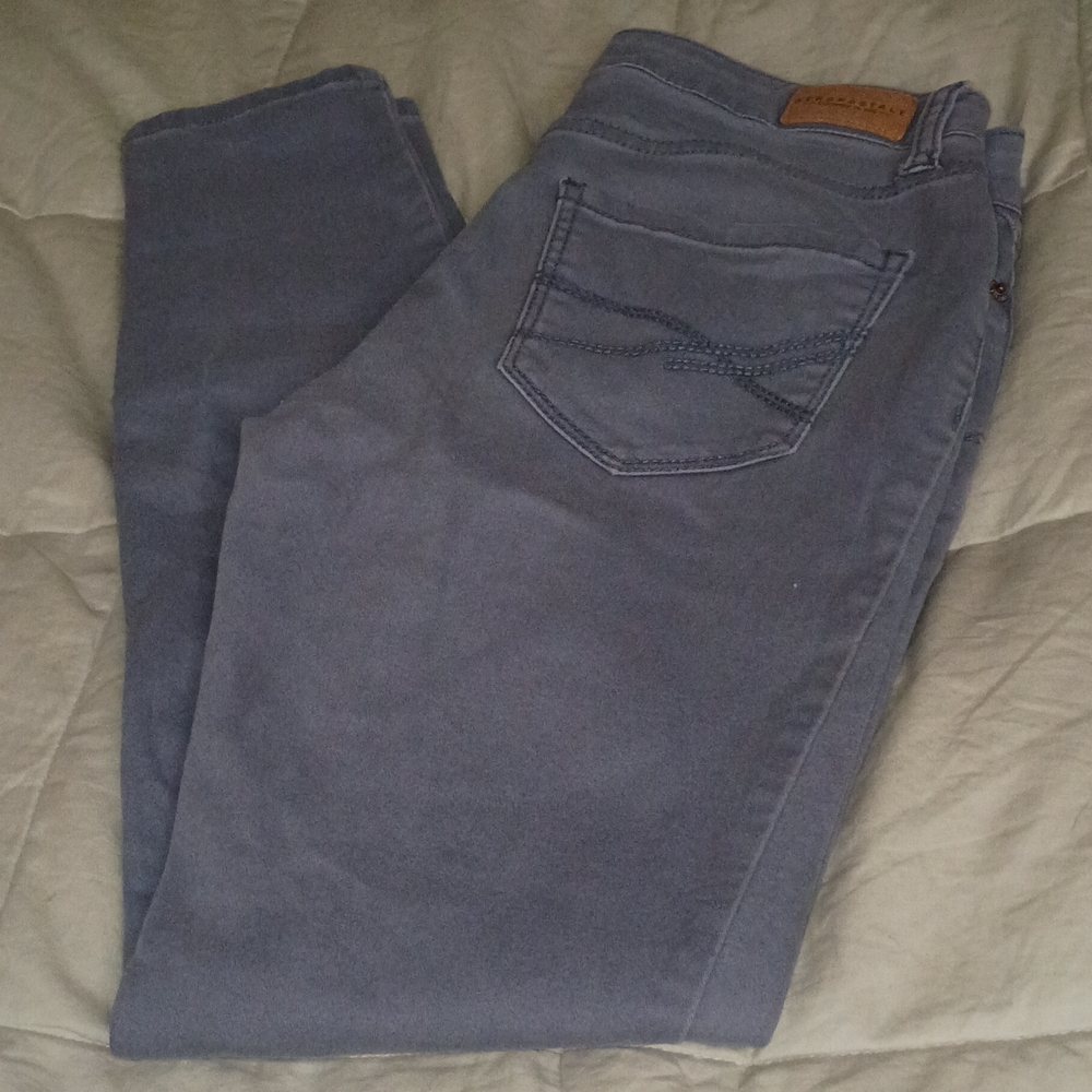 Aeropostale Women's Charcoal Skinny Jeans